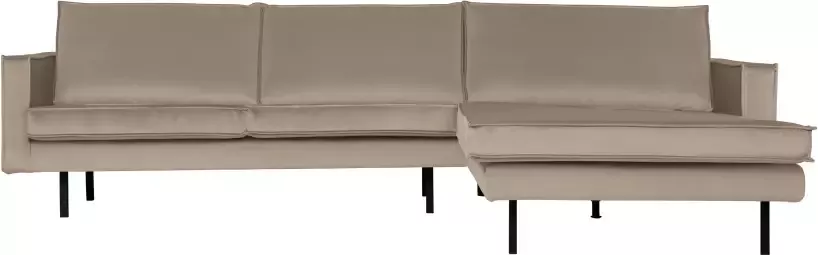 BePureHome Rodeo Chaise Longue Rechts Velvet Khaki