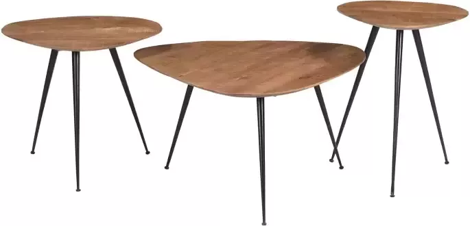 Brix Organische Salontafel Loua Set van 3 stuks