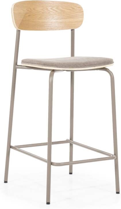 By-Boo Barkruk Skola Taupe (zithoogte 67cm)