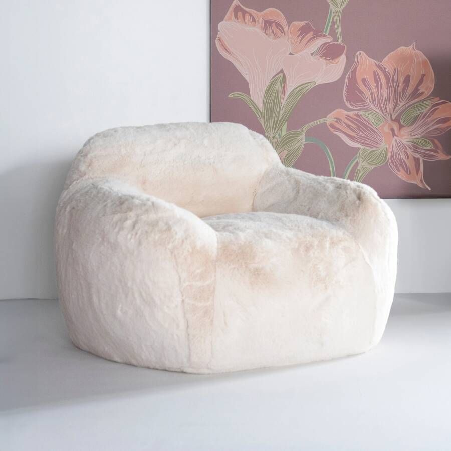 By-Boo Fauteuil Hug Fluffy Taupe - Foto 1
