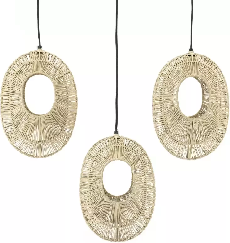 By-Boo Hanglamp Ovo cluster rectangular natural