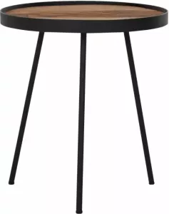 DTP Home Bijzettafel Saturnus Teakhout 40cm Rond
