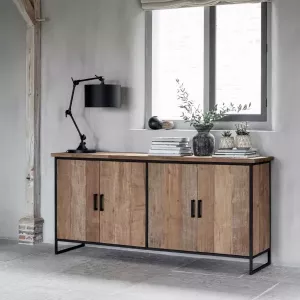 DTP Home Dresser Beam No.1 4 doors 90x190x47 cm recycled teakwood