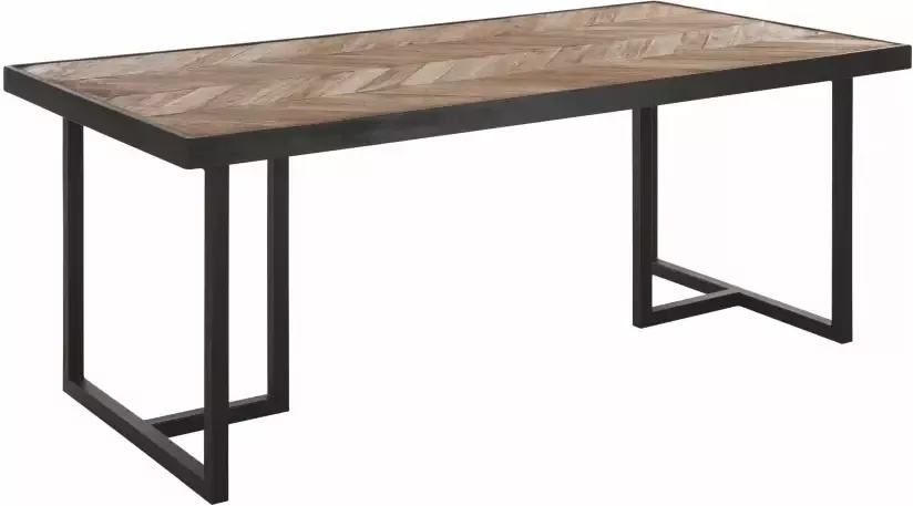 DTP Home Dining table Criss Cross rectangular 78x200x100 cm mixed wood - Foto 1