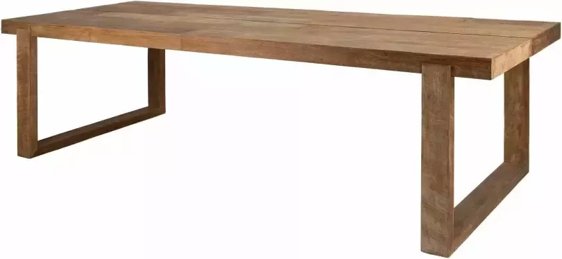 DTP Home Dining table Icon rectangular 78x220x100 cm 8 cm top with split recycled teakwood - Foto 2