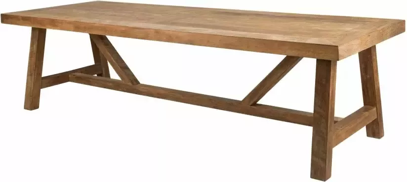 DTP Home Dining table Monastery rectangular 78x250x100 cm 8 cm top with envelope recycled teakwood - Foto 2