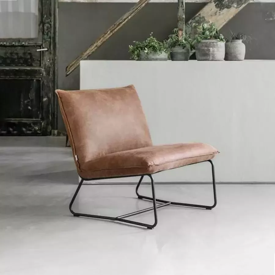 DTP Home Lounge chair Delaware 80x78x80 cm carlitto cognac - Foto 1