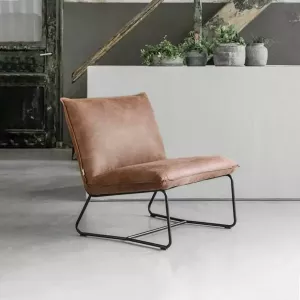 DTP Home Lounge chair Delaware 80x78x80 cm carlitto cognac