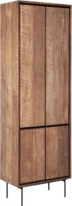 DTP Home Cupboard Metropole high 4 doors 210x70x40 cm recycled teakwood
