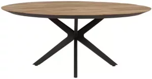 DTP Home Coffee table Metropole round 38xØ90 cm recycled teakwood