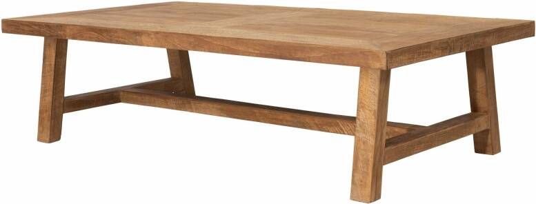 DTP Home Coffee table Monastery rectangular 35x130x70 cm 4 cm top with envelope recycled teakwood - Foto 2
