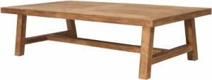 DTP Home Coffee table Monastery rectangular 35x130x70 cm 4 cm top with envelope recycled teakwood