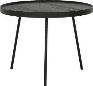 DTP Home Coffee table Saturnus medium BLACK 37xØ50 cm recycled teakwood