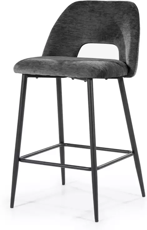 Eleonora Barstoel Esmee Antraciet (zithoogte 67.5cm)