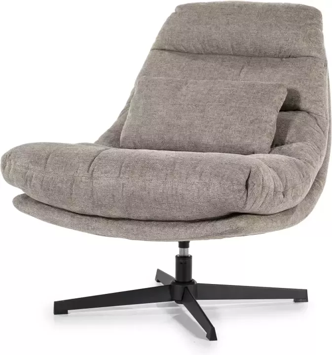 Eleonora Draaibare Fauteuil Cooper Met kussen Bruin