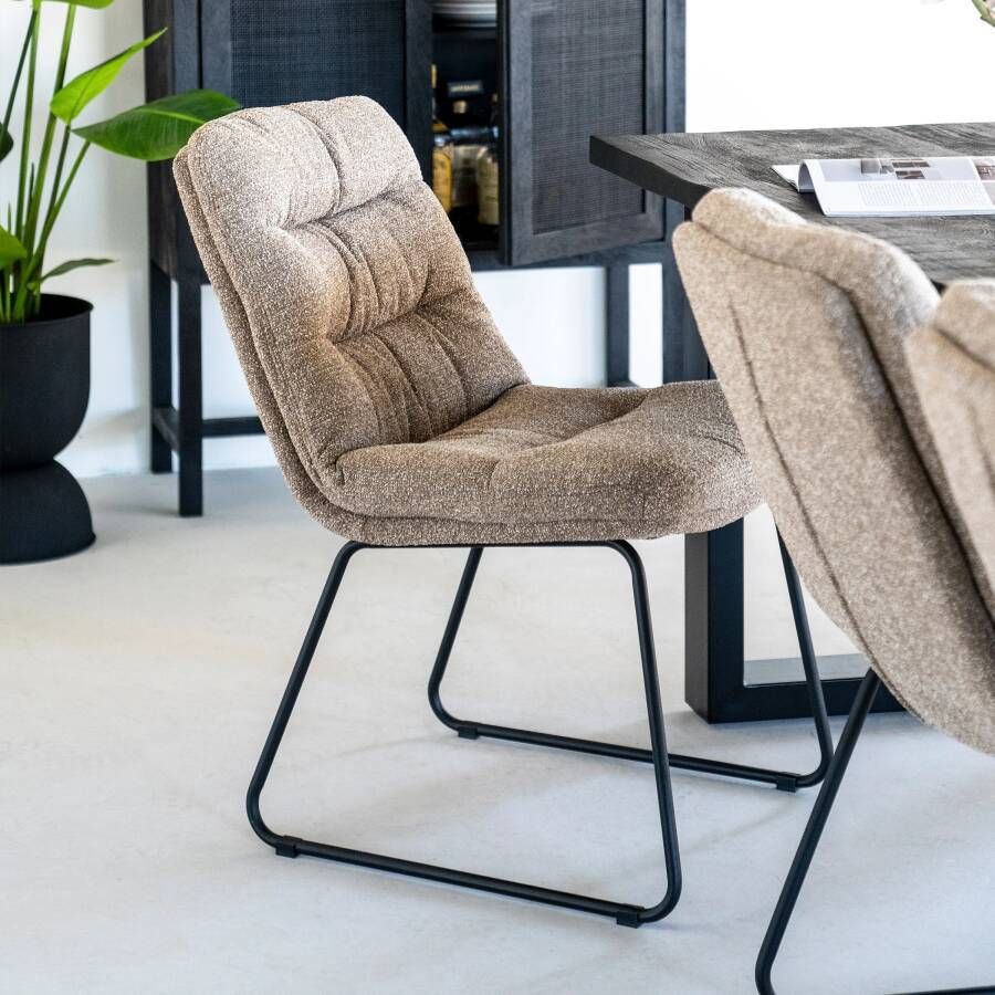 HUUS Stoel Danica Topkwaliteit stoel Zitting is gemaakt van Metaal 52x69x86 cm - Foto 2