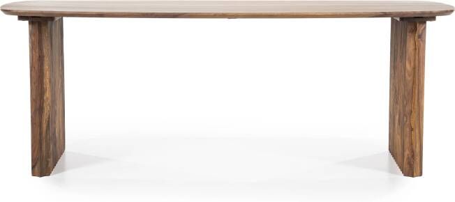 Eleonora Eettafel Alexander Deens ovaal Sheesham hout 240 x 100cm Bruin