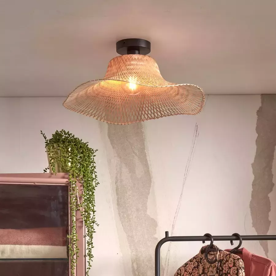 GOOD&MOJO Plafondlamp Ibiza Bamboe 50cm Naturel