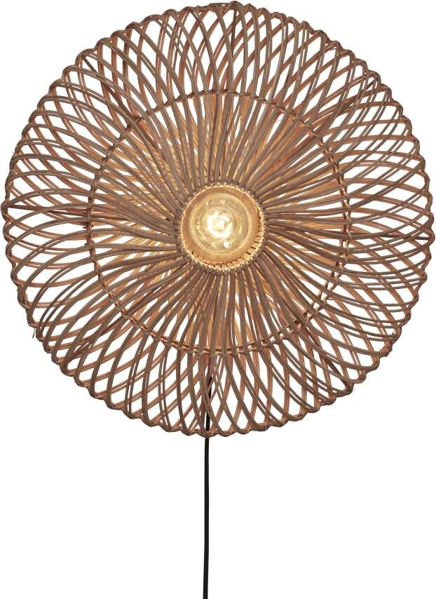GOOD&MOJO Wandlamp Zanzibar Rotan 55cm Naturel