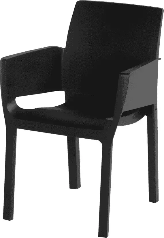 Hartman stapelstoel Evelyn zwart 84x60x55 cm Leen Bakker