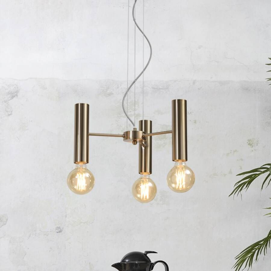 It&apos;s about RoMi its about RoMi Hanglamp Cannes 3-lamps 20cm Goud