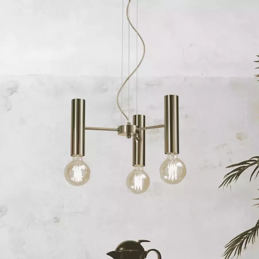 It&apos;s about RoMi its about RoMi Hanglamp Cannes 3-lamps 20cm Goud - Foto 1