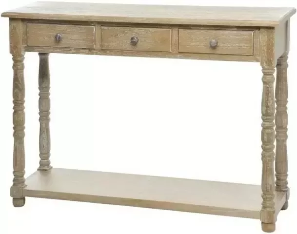 J-Line Sidetable Odetta met 3 lades Hout - Foto 2