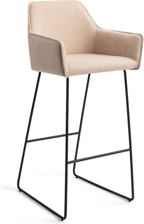 Jesper Home Barkruk Hofu Slide Black Wild Walnut (zithoogte 75cm)