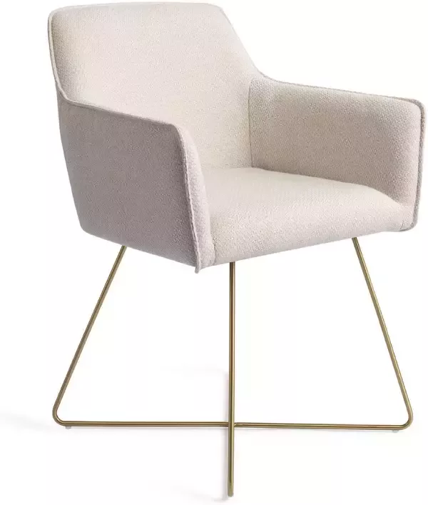 Jesper Home Eetkamerstoel Hofu Cross Gold Enoki