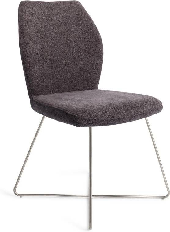 Jesper Home Eetkamerstoel Ikata Cross Steel Almost Black