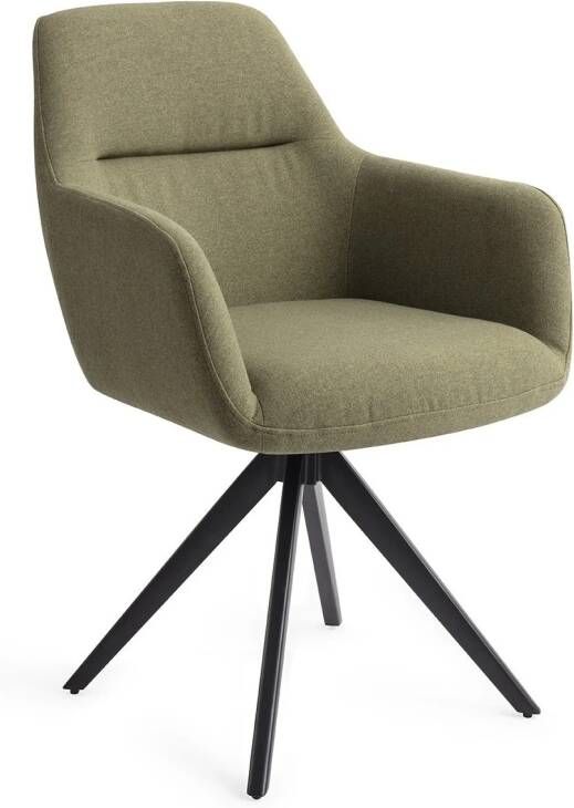 Jesper Home Eetkamerstoel Kinko Turn Black Draaibaar Green Hunter - Foto 2