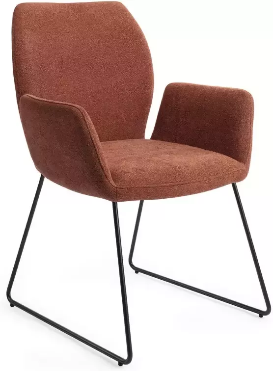 Jesper Home Eetkamerstoel Misaki Slide Black Cosy Copper