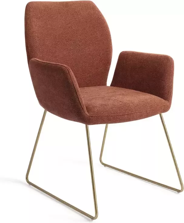 Jesper Home Eetkamerstoel Misaki Slide Gold Cosy Copper
