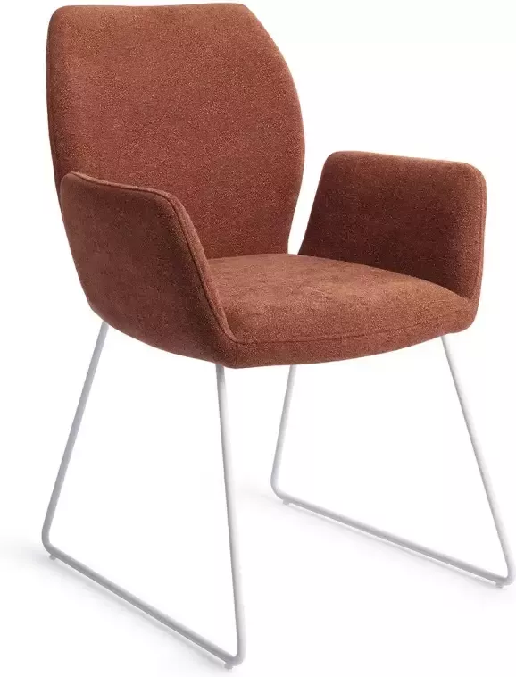 Jesper Home Eetkamerstoel Misaki Slide White Cosy Copper