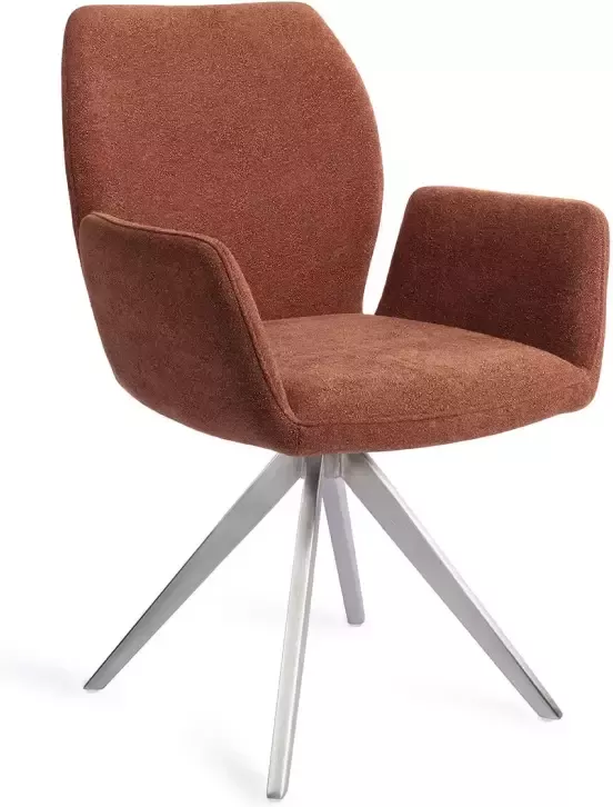 Jesper Home Eetkamerstoel Misaki Turn Steel Draaibaar Cosy Copper