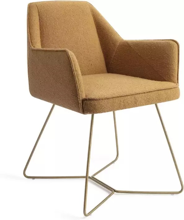 Jesper Home Eetkamerstoel Tome Beehive Gold