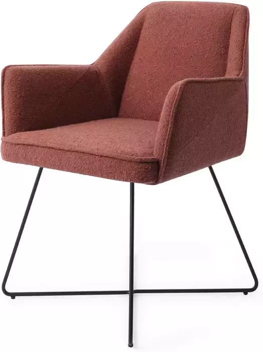 Jesper Home Eetkamerstoel 'Tome' Cross Black Shabby Saffron