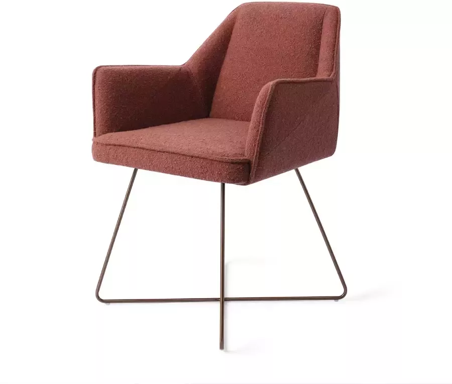 Jesper Home Eetkamerstoel 'Tome' Cross Rose Shabby Saffron