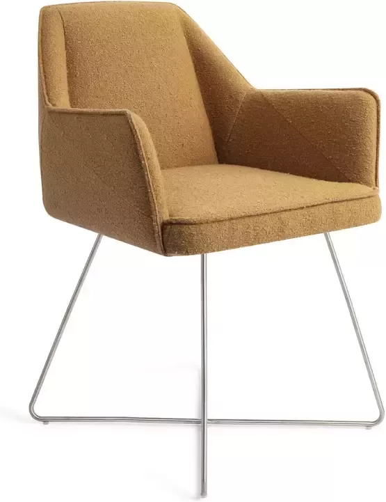 Jesper Home Eetkamerstoel 'Tome' Cross Steel Masai Giraffe