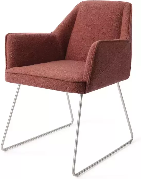 Jesper Home Eetkamerstoel 'Tome' Slide Steel Shabby Saffron