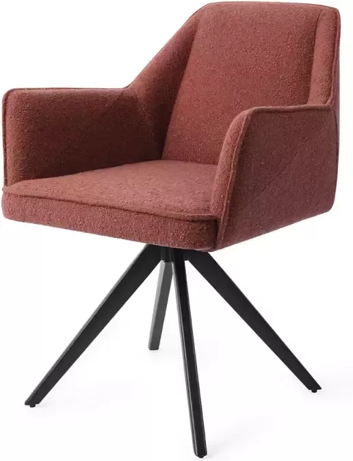 Jesper Home Eetkamerstoel 'Tome' Turn Black Draaibaar Shabby Saffron - Foto 1