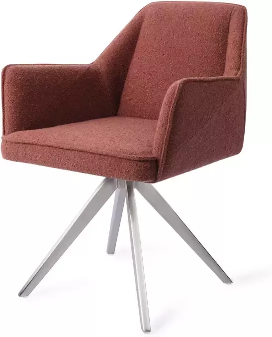 Jesper Home Eetkamerstoel 'Tome' Turn Steel Draaibaar Shabby Saffron