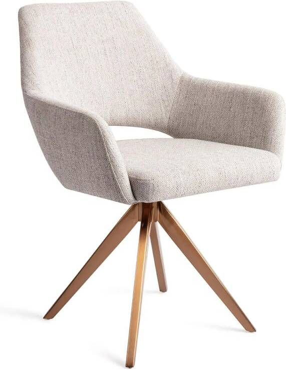 Jesper Home Eetkamerstoel Yanai Turn Rose Gold Pigeon - Foto 4
