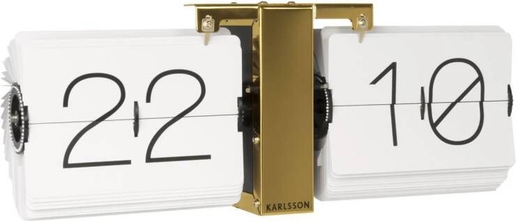 Karlsson No Case Flip Tafelklok Wandklok 14 x 36 cm