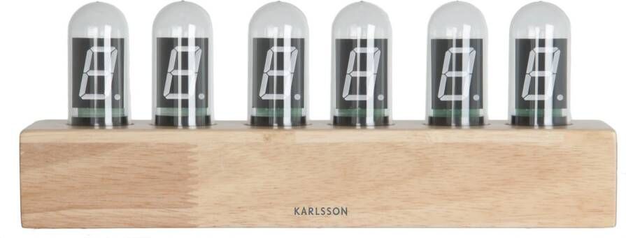 Karlsson Tafelklok Cathode Bamboe Naturel