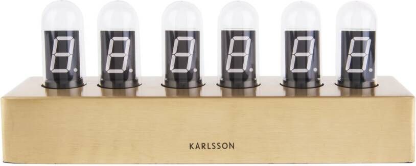 Karlsson Tafelklok Cathode Goud - Foto 1