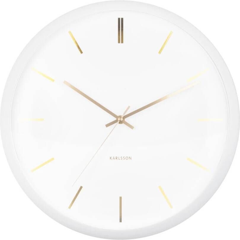Karlsson Wandklok Globe ø40cm Wit Rond