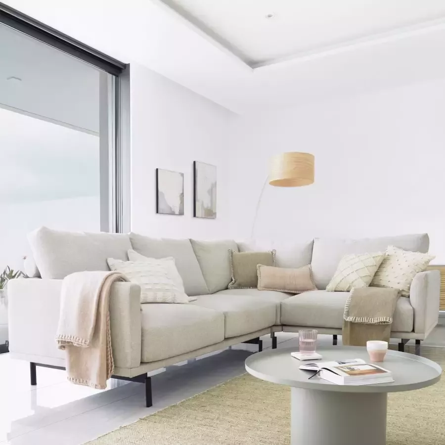 Kave Home Galene 3-seater corner sofa in beige 267 x 207 cm