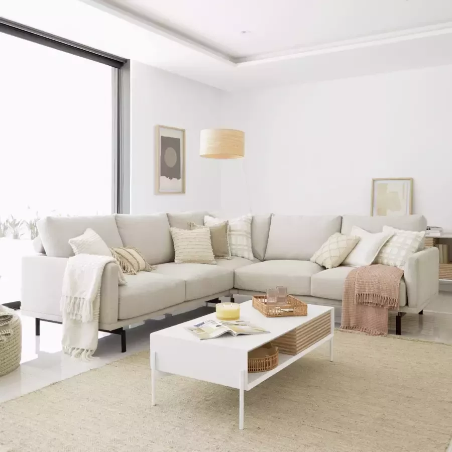 Kave Home Galene 4-seater corner sofa in beige 267 x 267 cm - Foto 1