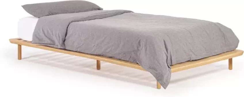 Kave Home Anielle bed van massief essenhout voor een matras van 90 x 200 cm - Foto 3
